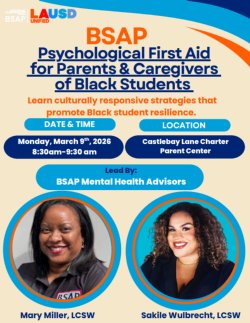 Psychological First Aide for Parents & Caregivers of Black Students